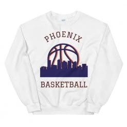 Fan Gear Nation Phoenix Suns Basketball Crew Neck Sweatshirt Unisex Cotton/Polyester