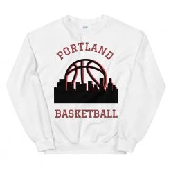 Fan Gear Nation Portland Trailblazers Basketball Crew Neck Sweatshirt Unisex Cotton/Polyester