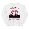 Fan Gear Nation Toronto Raptors Basketball Crew Neck Sweatshirt Unisex Cotton/Polyester