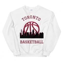 Fan Gear Nation Toronto Raptors Basketball Crew Neck Sweatshirt Unisex Cotton/Polyester
