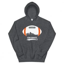 Fan Gear Nation Unisex Cincinnati Bengals Football Pullover Hoodie