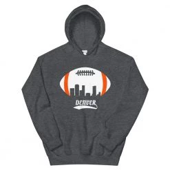 Fan Gear Nation Unisex Denver Broncos Football Pullover Hoodie