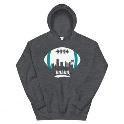 Fan Gear Nation Unisex Miami Dolphins Football Pullover Hoodie