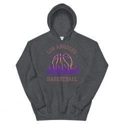 Fan Gear Nation Los Angeles Lakers Basketball Pullover Hoodie Unisex Cotton/Polyester