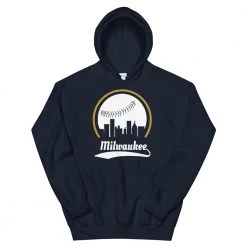 Fan Gear Nation Unisex Milwaukee Brewers Baseball Hoodie