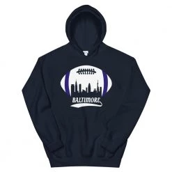 Fan Gear Nation Unisex Baltimore Ravens Football Pullover Hoodie