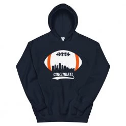 Fan Gear Nation Unisex Cincinnati Bengals Football Pullover Hoodie