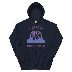 Fan Gear Nation Detroit Pistons Basketball Pullover Hoodie Unisex Cotton/Polyester
