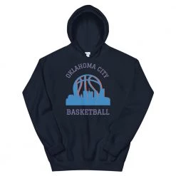 Fan Gear Nation Oklahoma City Thunder Basketball Pullover Hoodie Unisex Cotton/Polyester