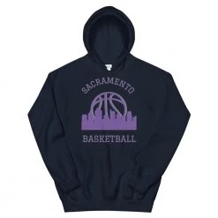 Fan Gear Nation Sacramento Kings Basketball Pullover Hoodie Unisex Cotton/Polyester