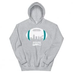 Fan Gear Nation Unisex Miami Dolphins Football Pullover Hoodie