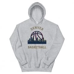 Fan Gear Nation Denver Nuggets Basketball Pullover Hoodie Unisex Cotton/Polyester