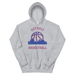 Fan Gear Nation Detroit Pistons Basketball Pullover Hoodie Unisex Cotton/Polyester