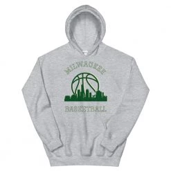 Fan Gear Nation Milwaukee Bucks Basketball Pullover Hoodie Unisex Cotton/Polyester