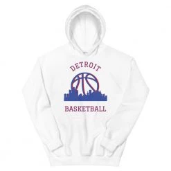 Fan Gear Nation Detroit Pistons Basketball Pullover Hoodie Unisex Cotton/Polyester