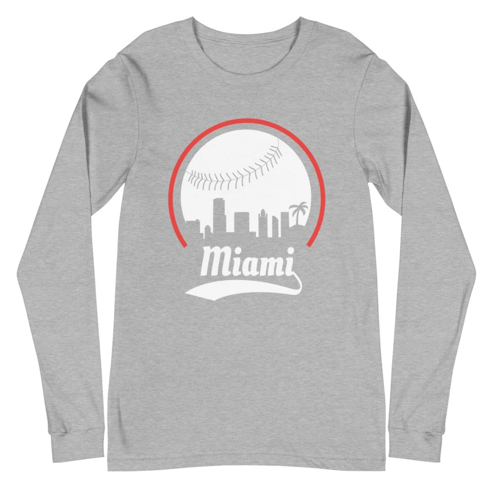 Fan Gear Nation Unisex Miami Marlins Baseball Long Sleeve Tee Shirt 4 Fan Gear Nation Unisex Miami Marlins Baseball Long Sleeve Tee Shirt