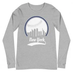 Fan Gear Nation Unisex New York Mets Baseball Long Sleeve Tee Shirt
