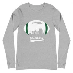 Fan Gear Nation Unisex Green Bay Packers Football Premium Long Sleeve Tee Shirt