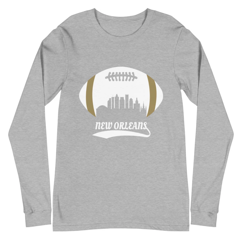 Fan Gear Nation Unisex New Orleans Saints Football Premium Long Sleeve Tee Shirt 6 Fan Gear Nation Unisex New Orleans Saints Football Premium Long Sleeve Tee Shirt