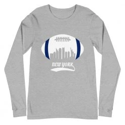 Fan Gear Nation Unisex New York Giants Football Premium Long Sleeve Tee Shirt