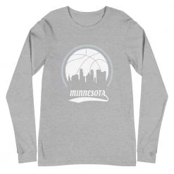 Fan Gear Nation Unisex Minnesota Timberwolves Basketball Premium Long Sleeve Tee Shirt