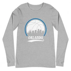 Fan Gear Nation Unisex Orlando Magic Basketball Premium Long Sleeve Tee Shirt