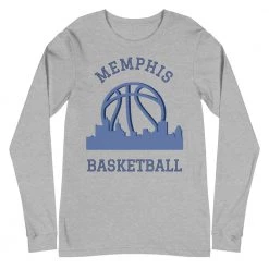 Fan Gear Nation Memphis Grizzlies Basketball Premium Long Sleeve Tee Shirt Unisex Cotton