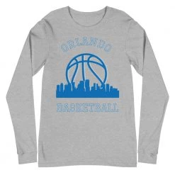 Fan Gear Nation Orlando Magic Basketball Premium Long Sleeve Tee Shirt Unisex Cotton