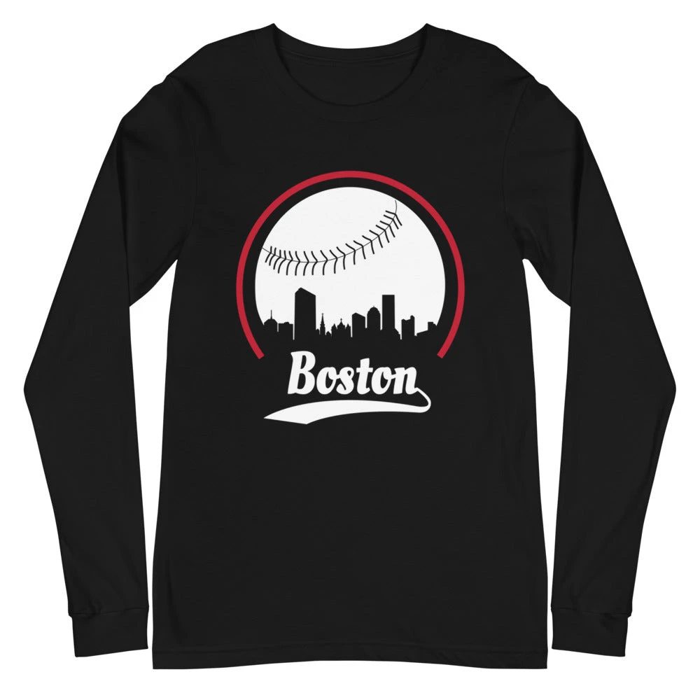 Fan Gear Nation Unisex Boston Red Sox Baseball Long Sleeve Tee Shirt 4 Fan Gear Nation Unisex Boston Red Sox Baseball Long Sleeve Tee Shirt