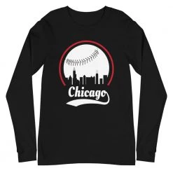 Fan Gear Nation Unisex Chicago Cubs Baseball Long Sleeve Tee Shirt