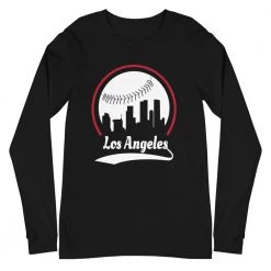 Fan Gear Nation Unisex Los Angeles Angels Baseball Long Sleeve Tee Shirt