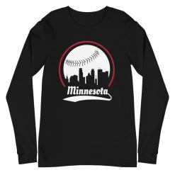 Fan Gear Nation Unisex Minnesota Twins Baseball Long Sleeve Tee Shirt