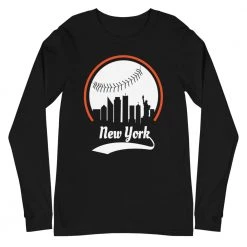 Fan Gear Nation Unisex New York Mets Baseball Long Sleeve Tee Shirt