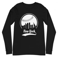 Fan Gear Nation Unisex New York Yankees Baseball Long Sleeve Tee Shirt
