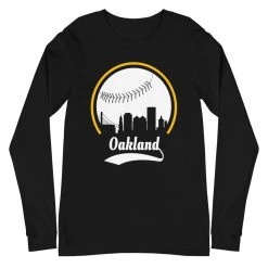 Fan Gear Nation Unisex Oakland Athletics Baseball Long Sleeve Tee Shirt