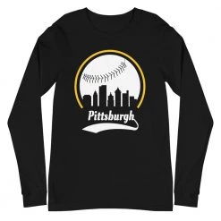 Fan Gear Nation Unisex Pittsburgh Pirates Baseball Long Sleeve Tee Shirt