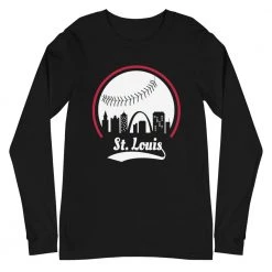 Fan Gear Nation Unisex St. Louis Cardinals Baseball Long Sleeve Tee Shirt