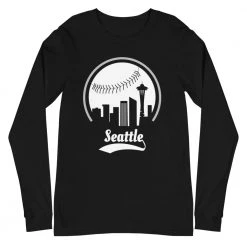 Fan Gear Nation Unisex Seattle Mariners Baseball Long Sleeve Tee Shirt
