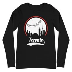 Fan Gear Nation Unisex Toronto Blue Jays Baseball Long Sleeve Tee Shirt