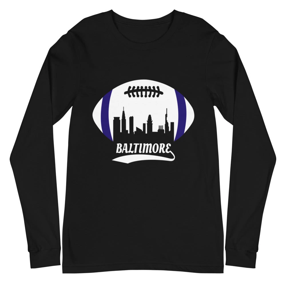 Fan Gear Nation Unisex Baltimore Ravens Football Premium Long Sleeve Tee Shirt 4 Fan Gear Nation Unisex Baltimore Ravens Football Premium Long Sleeve Tee Shirt