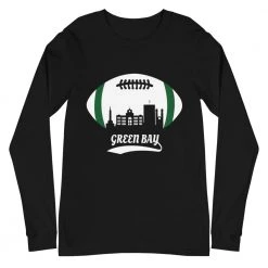 Fan Gear Nation Unisex Green Bay Packers Football Premium Long Sleeve Tee Shirt