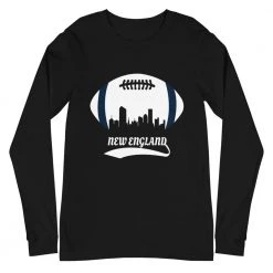 Fan Gear Nation Unisex New England Patriots Football Premium Long Sleeve Tee Shirt