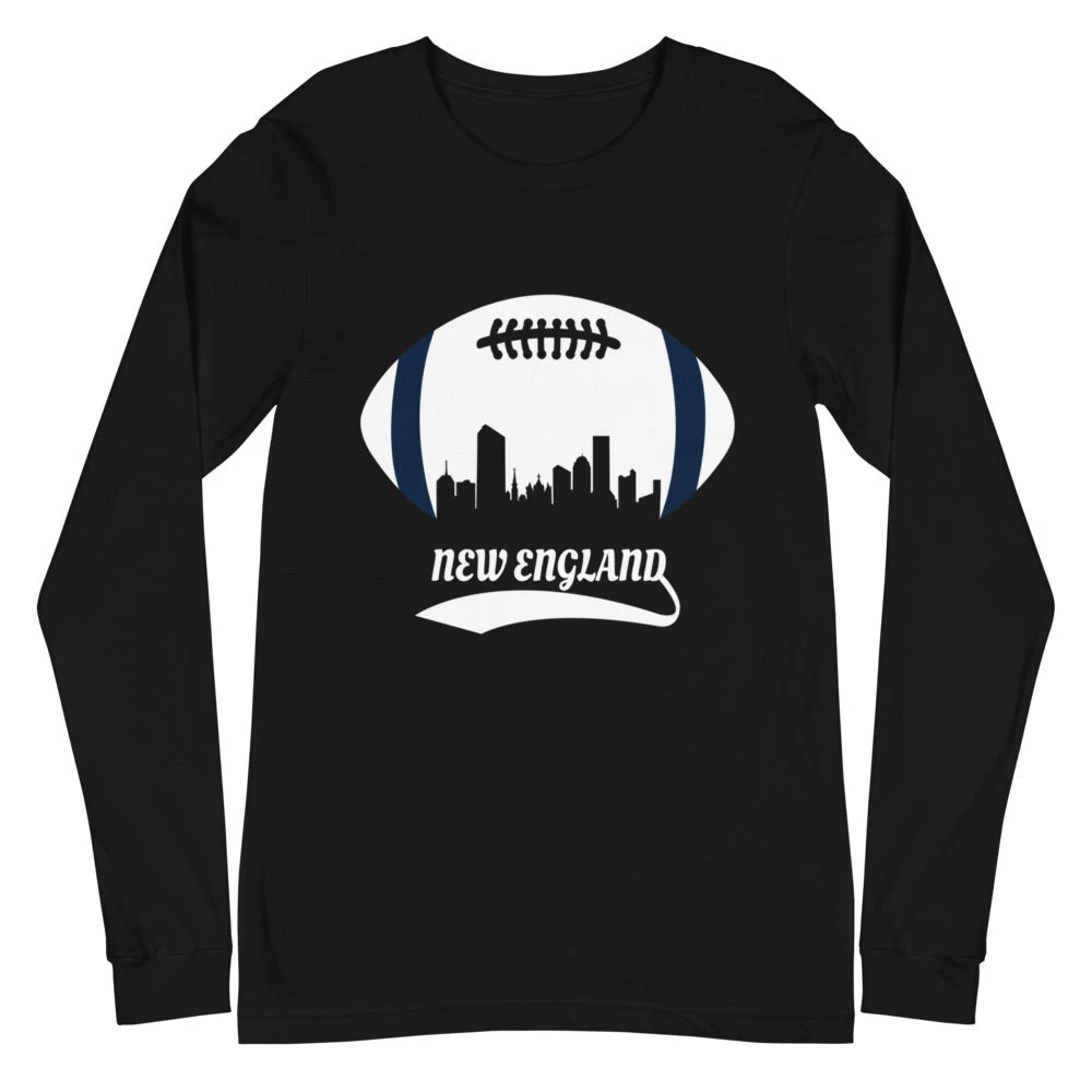 Fan Gear Nation Unisex New England Patriots Football Premium Long Sleeve Tee Shirt 4 Fan Gear Nation Unisex New England Patriots Football Premium Long Sleeve Tee Shirt