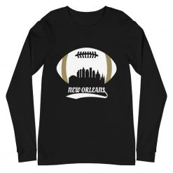 Fan Gear Nation Unisex New Orleans Saints Football Premium Long Sleeve Tee Shirt