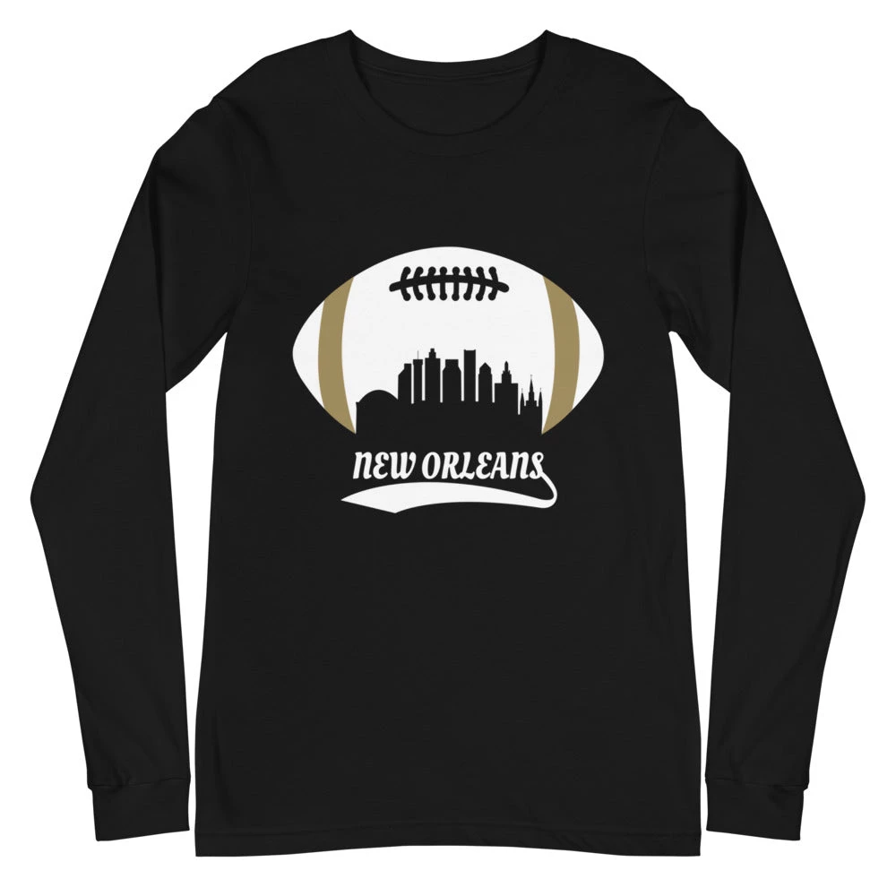 Fan Gear Nation Unisex New Orleans Saints Football Premium Long Sleeve Tee Shirt 3 Fan Gear Nation Unisex New Orleans Saints Football Premium Long Sleeve Tee Shirt