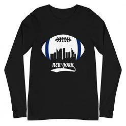 Fan Gear Nation Unisex New York Giants Football Premium Long Sleeve Tee Shirt