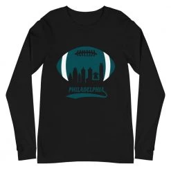 Fan Gear Nation Unisex Philadelphia Eagles Football Premium Long Sleeve Tee Shirt