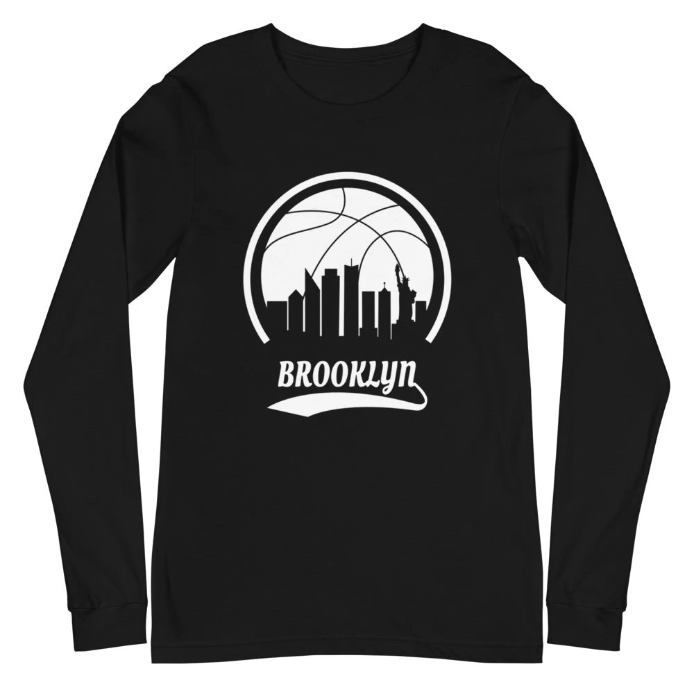 Fan Gear Nation Unisex Brooklyn Nets Basketball Premium Long Sleeve Tee Shirt 3 Fan Gear Nation Unisex Brooklyn Nets Basketball Premium Long Sleeve Tee Shirt