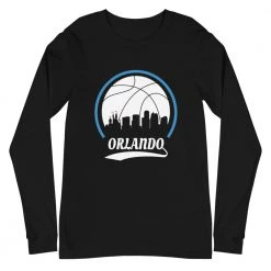Fan Gear Nation Unisex Orlando Magic Basketball Premium Long Sleeve Tee Shirt
