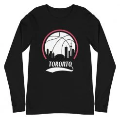 Fan Gear Nation Unisex Toronto Raptors Basketball Premium Long Sleeve Tee Shirt